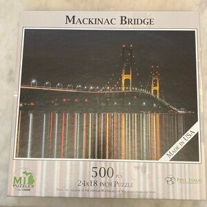 MI puzzles Mackinac Bridge 500 piece puzzle